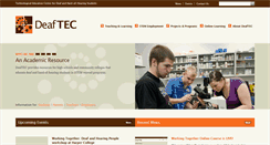 Desktop Screenshot of deaftec.org
