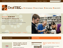 Tablet Screenshot of deaftec.org